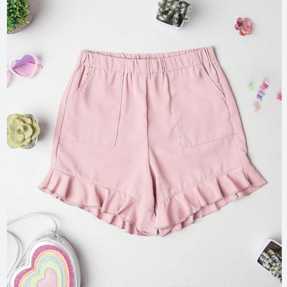 Pink Ruffle shorts_Spring_Easter_Womens_Large - Picture 2 of 5